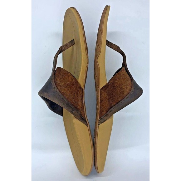 Chaco Leather Sandals in Brown and Tan - Picture 3 of 9